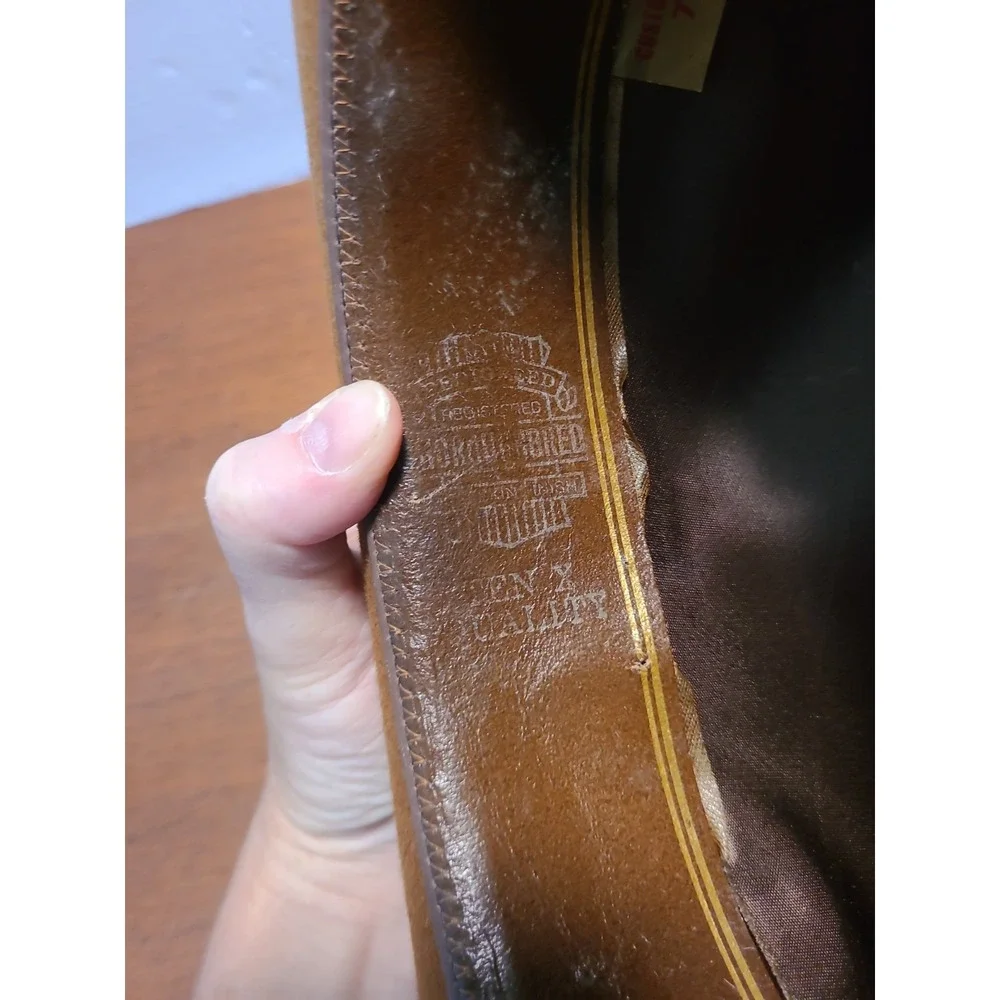 Pedigreed Registered Thoroughbred Velvet Like 10x Brown Cowboy Hat Size 7 1/8